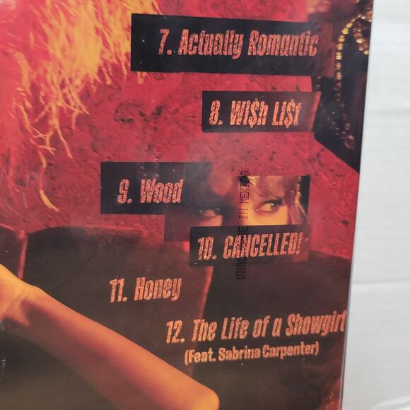 VINYL Taylor Swift: The Life Of A Showgirl - Orange Glitter LP NEW / SEALED - Picture 6 of 6